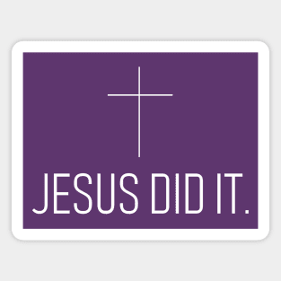 Jesus Did It Magnet